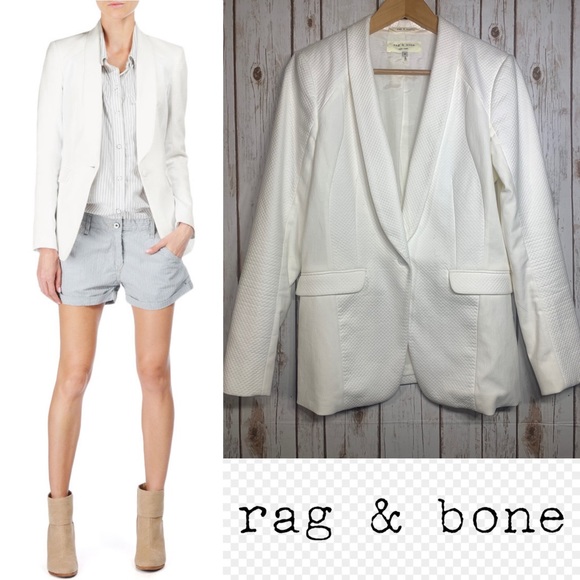 rag and bone white blazer